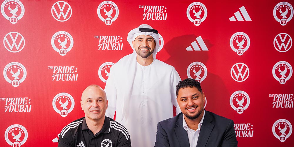 Andr�s iniesta joins gulf united fc as the spanish legend begins his coaching career in dubai
