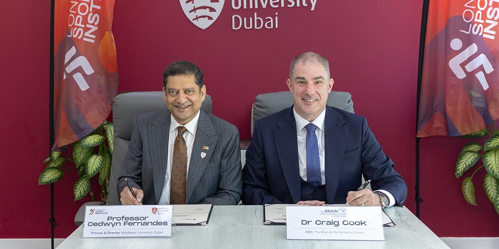 The Brain & Performance Centre, Middlesex University Dubai Join Forces to Advance Research in Sport Science, Neuroscience and Cognition