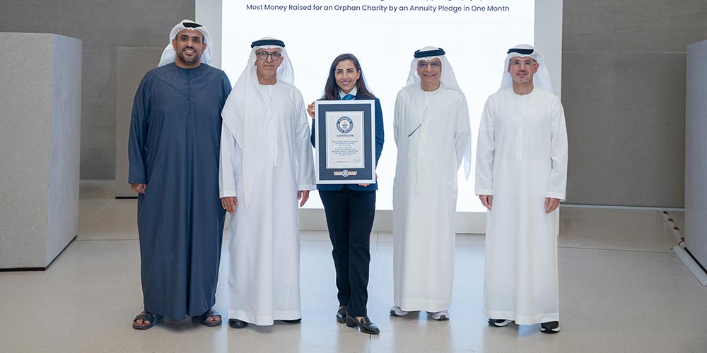 Awqaf Abu Dhabi's Mother of the Nation Endowment for Orphans breaks Guinness World Records� with AED 3 Billions