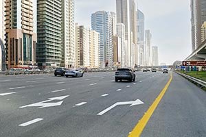 RTA Completes 2-Kilometre Widening on Sheikh Zayed Road Near Burj Khalifa � Dubai Mall Metro Station Towards World Trade Centre Intersection 