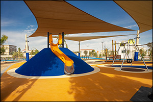 Dubai Municipality unveils an unfenced family park in Al Aweer II, showcasing a distinctive rural-inspired design