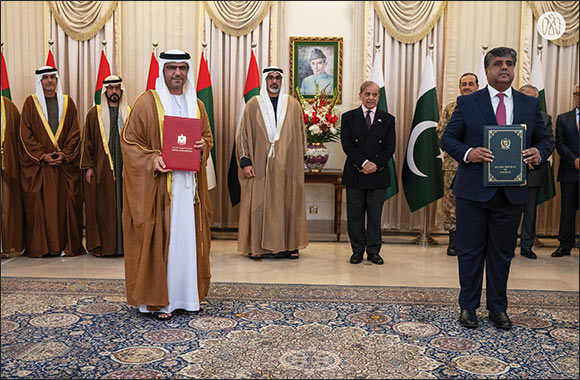 In the presence of Abu Dhabi Crown Prince Sheikh Khaled bin Mohamed bin Zayed Al Nahyan AD Ports Group and Pakistan Board of Investment Sign MoU to Explore Developing an Industria