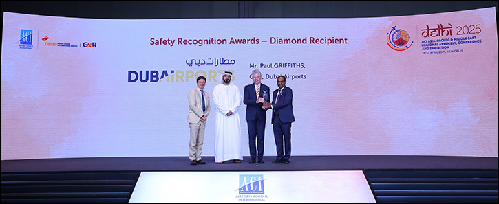 DXB recognised for leadership in aviation safety by ACI