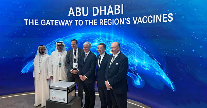 Khaled bin Mohamed bin Zayed witnesses inauguration of regional vaccine distribution hub in Abu Dhabi during Abu Dhabi Global Health Week