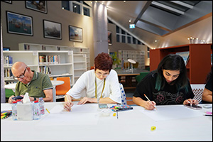 The World Between Lines and Symbols: An Interactive Art Workshop at Mohammed Bin Rashid Library