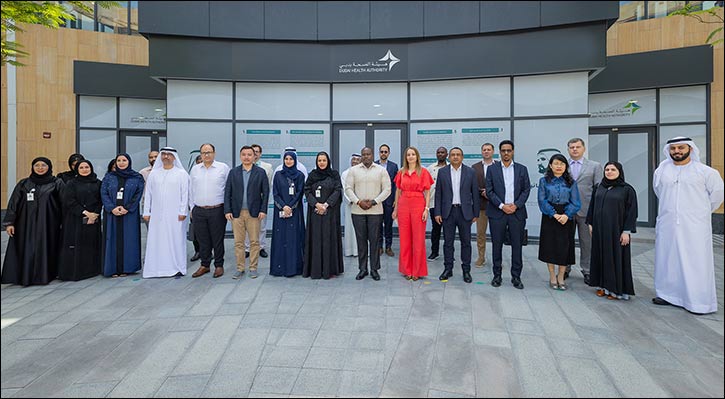 In collaboration with the Government Experience Exchange Office (GEEO) Dubai Health Authority welcomes 20 global health leaders