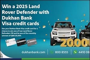 Dukhan Bank Announces 2nd Set of Winners in Land Rover Credit Card Spending Campaign