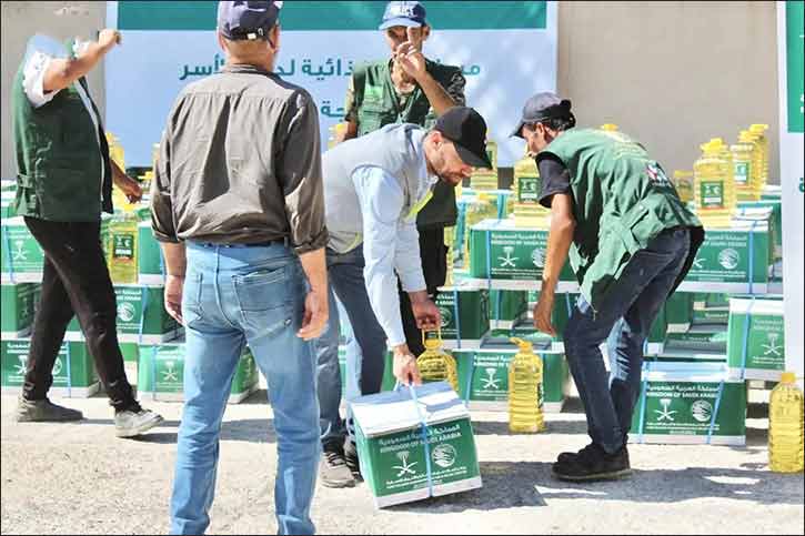 KSrelief Distributes 469 Food Baskets in Lebanon's Western Beqaa