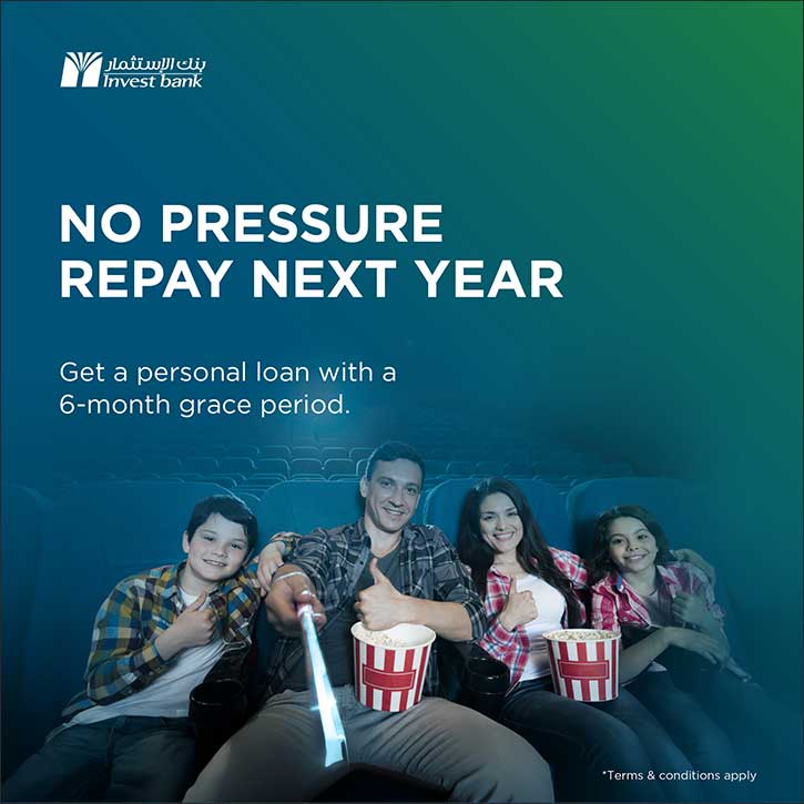 “No Pressure. Repay Next Year.” Invest Bank's New Personal Loan Offers Six-Month Grace Period