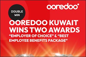 Ooredoo Kuwait Wins Two Prestigious HRM Awards: “Employer of Choice” & “Best Employee Benefits Package”