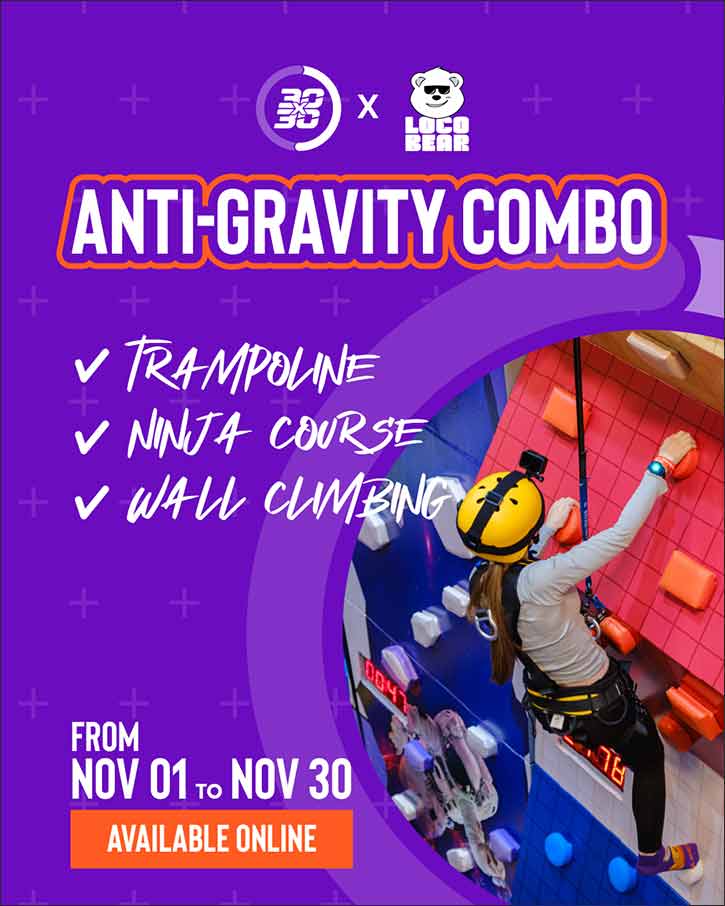 Make cardio more fun during this Dubai Fitness Challenge with Loco Bear's ‘Anti-Gravity Combo'