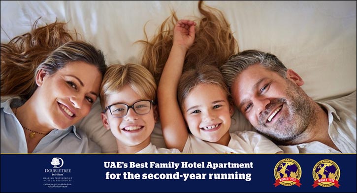 DoubleTree by Hilton Sharjah Waterfront Hotel & Residences Recognized as UAE's Best Family Hotel Apartment for the Second Consecutive Year – 2025