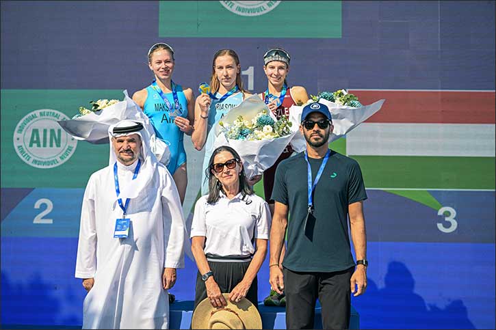 Dubai Stages Historic All Women's Triathlon World Cup Finale as Riasova Claims Elite Gold