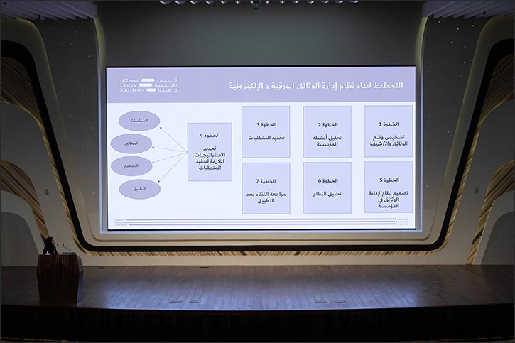The event was held in collaboration with the National Library and Archives. Mohammed Bin Rashid Library Organises Workshop on Managing Archives in Government Organisations