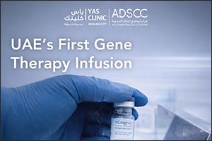 With the support and oversight of the Department of Health- Abu Dhabi:  “Yas Clinic – Khalifa City and Abu Dhabi Stem Cells Center successfully administer the first gene-therapy in