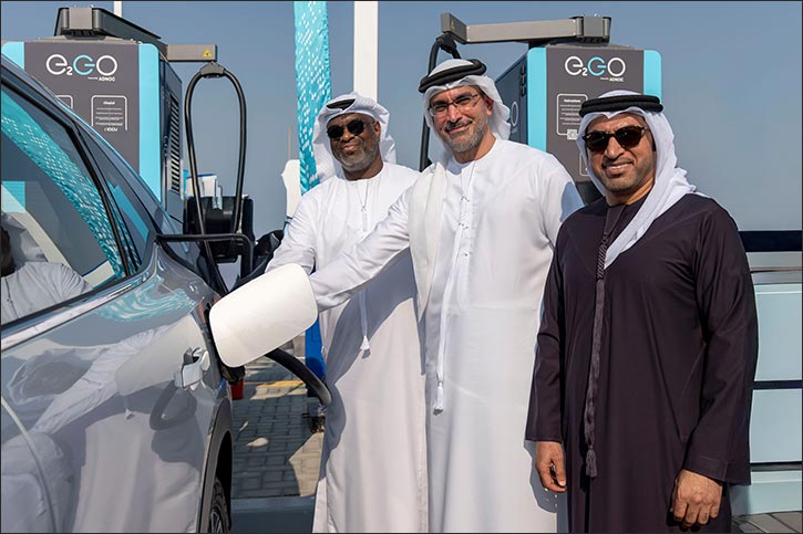 Adnoc distribution launches one of the world's largest superfast ev charging hubs; reveals uae highway electrification roadmap