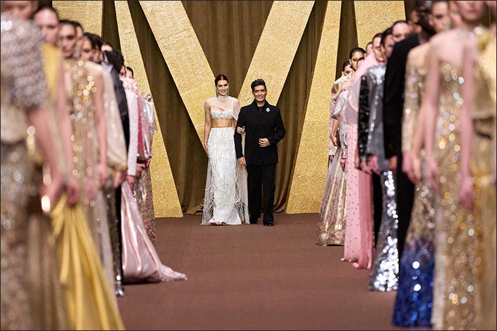 Manish malhotra closes dubai fashion week autumn/winter 2026/27 with 'inaya: the india story, a poetic tribute to heritage reimagined
