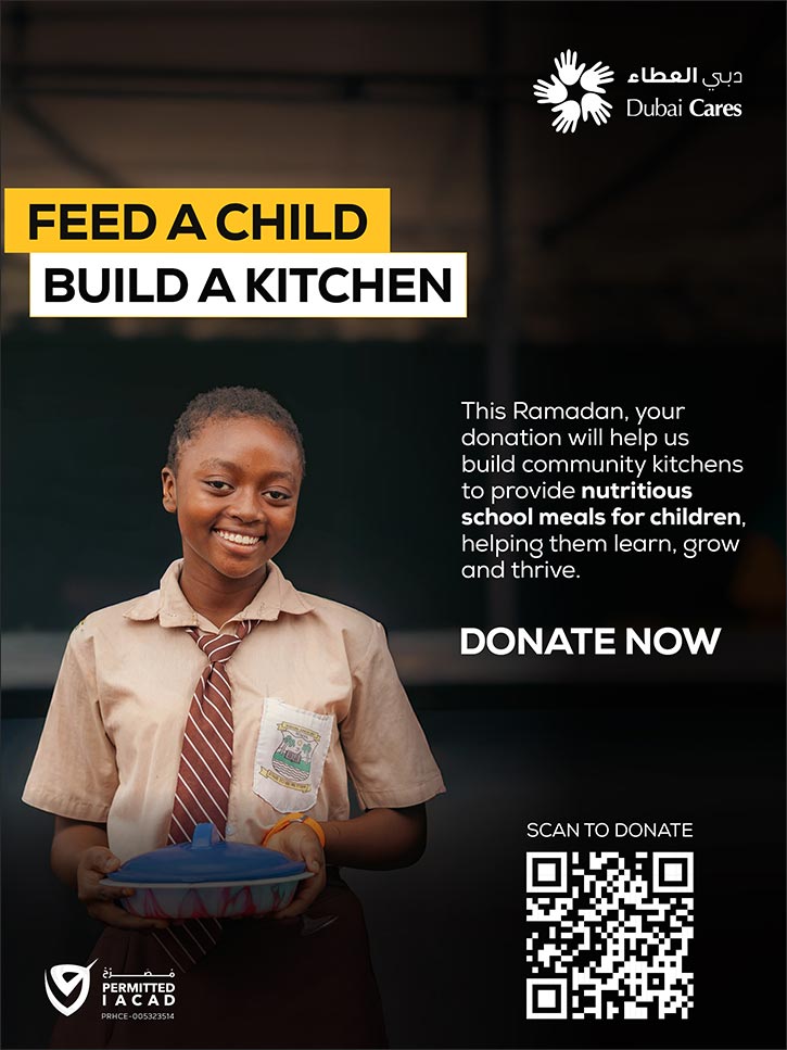 Dubai Cares harnesses the UAE's Year of Family to fight classroom hunger with Ramadan campaign “Feed a Child, Build a Kitchen”