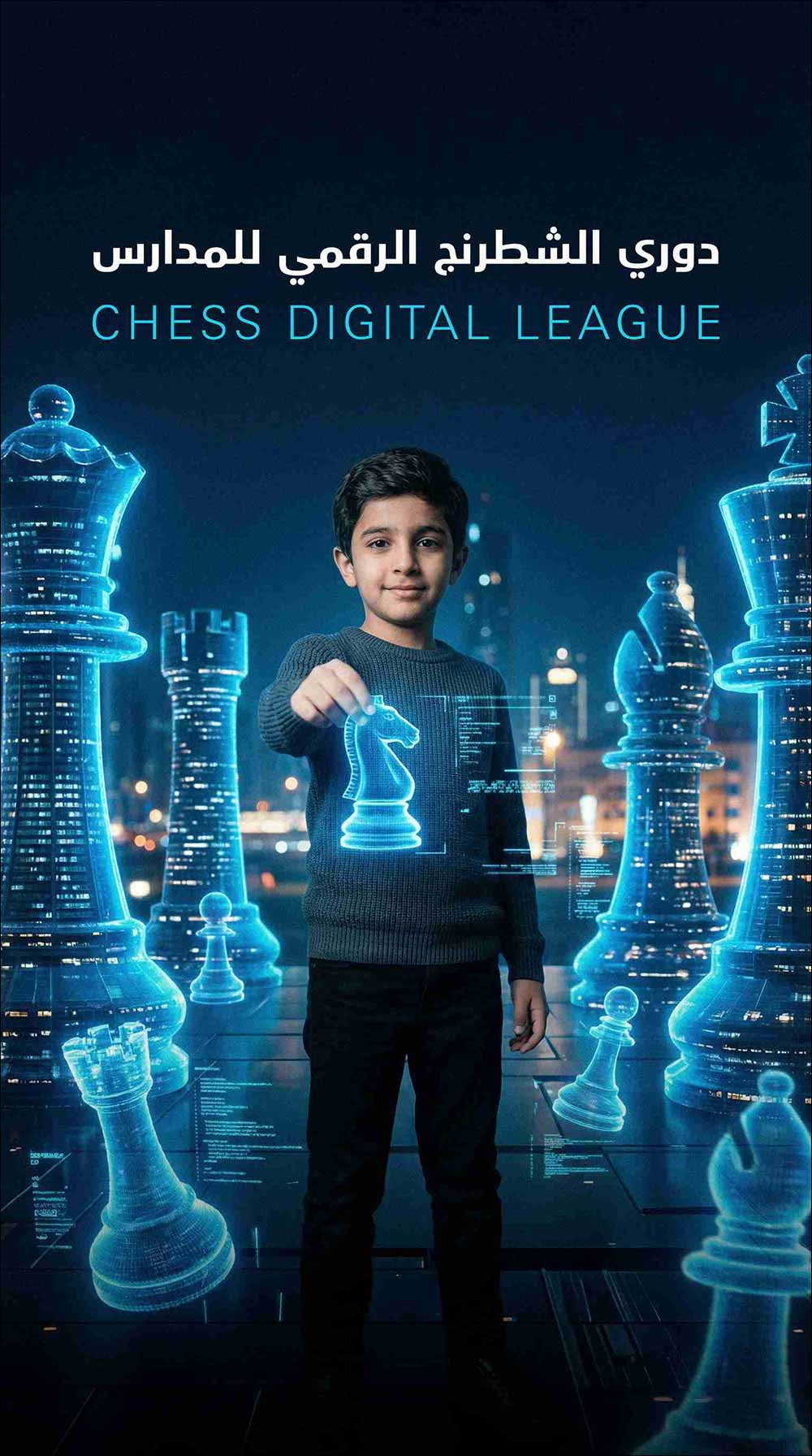 Under the slogan ‘Your Move. Your Moment'... and in collaboration with the Ministry of Education and the UAE Chess Federation Ministry of Sports to launch ‘Chess Digital League (C