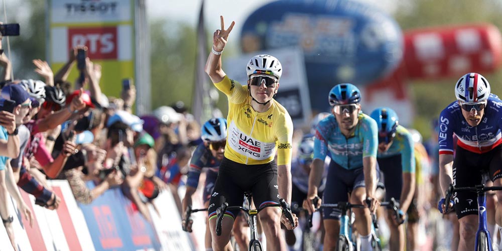 Tadej Pogačar doubles up on stage 2 of the Tour de Romandie