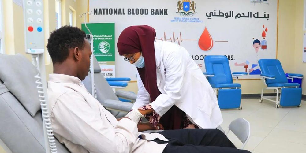 National Blood Bank in Mogadishu Serves 214 Beneficiaries in April with KSrelief Support
