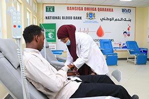 National Blood Bank in Mogadishu Serves 214 Beneficiaries in April with KSrelief Support