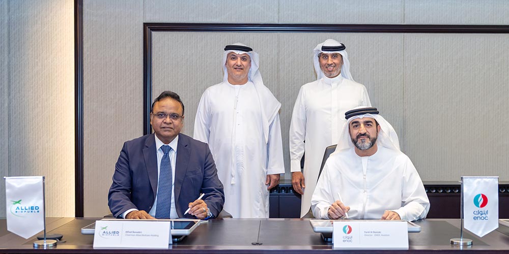 ENOC Group signs Memorandum of Understanding with Allied Biofuels Holding for Sustainable Aviation Fuel supply cooperation