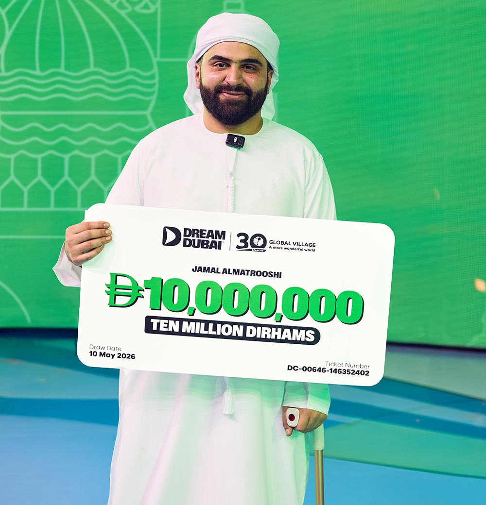 Dream Dubai Awards Its Largest Ever Grand Prize of AED10 Million to Civil Defense Employee Jamal Al Matrooshi