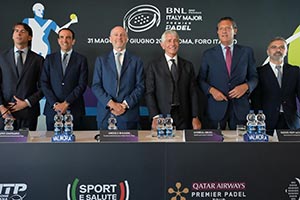 BNL Italy Major Premier Padel, the Foro Italico lights up the clash between the sport's biggest stars. Carraro: "Rome is a unique setting, where sport, culture and passion come tog