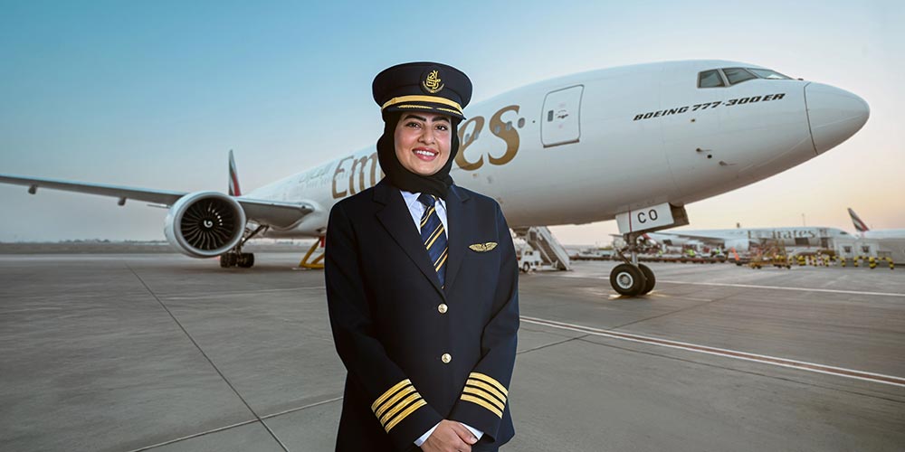 Emirates promotes its first Emirati female captains, inspiring the next generation of women in aviation