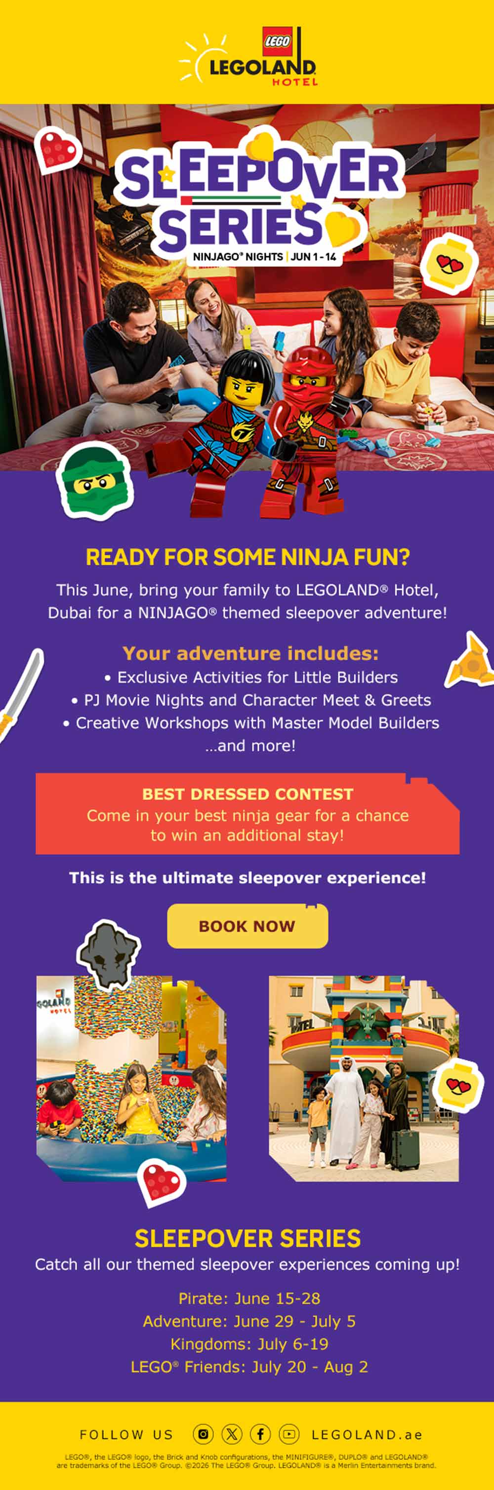 LEGOLAND® Hotel Dubai Launches New Sleepover Series with Five Immersive Themes