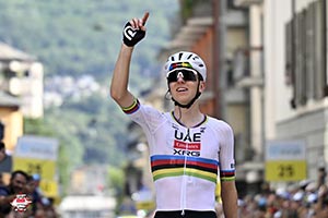Tadej Pogačar solos to remarkable Tour de Suisse stage victory