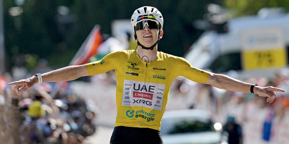 Tadej Pogačar takes his third stage win and overall title at Tour de Suisse