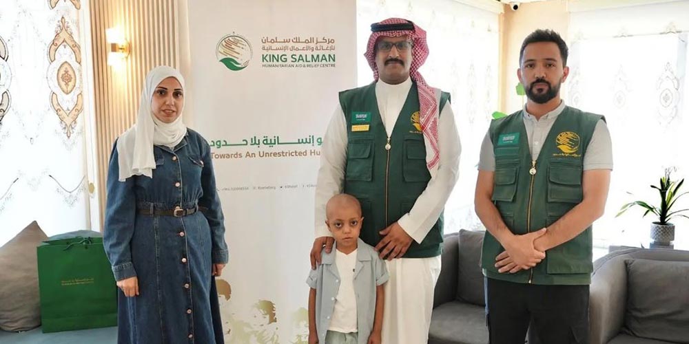 KSrelief Covers Treatment of Palestinian Child with Rhabdomyosarcoma