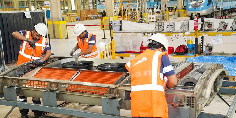 RTA Overhauls AC Systems in 62 Dubai Metro Trains