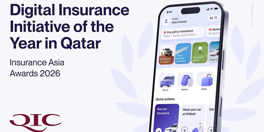 QIC's Digital Ecosystem Named Initiative of the Year in Qatar at the Insurance Asia Awards