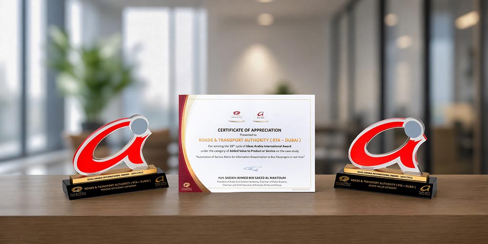 RTA Wins Two International Awards for Digital Public Bus Service Innovations