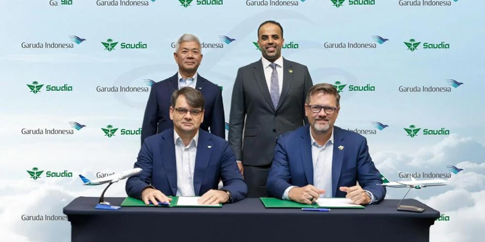 Saudia, Garuda Indonesia Sign MoU to Expand Strategic Commercial Partnership