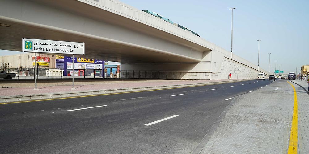RTA Adds New Lane and Two U-Turns on Latifa bint Hamdan Street
