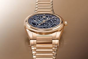 Tonda Pf Skeleton Rose Gold In Milano Blue  Limited Edition Of 30 Pieces