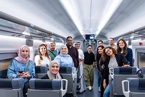 In a first-of-its-kind experience for a private Emirati company Hattlan Media turns Etihad Rail journey into a creative workspace