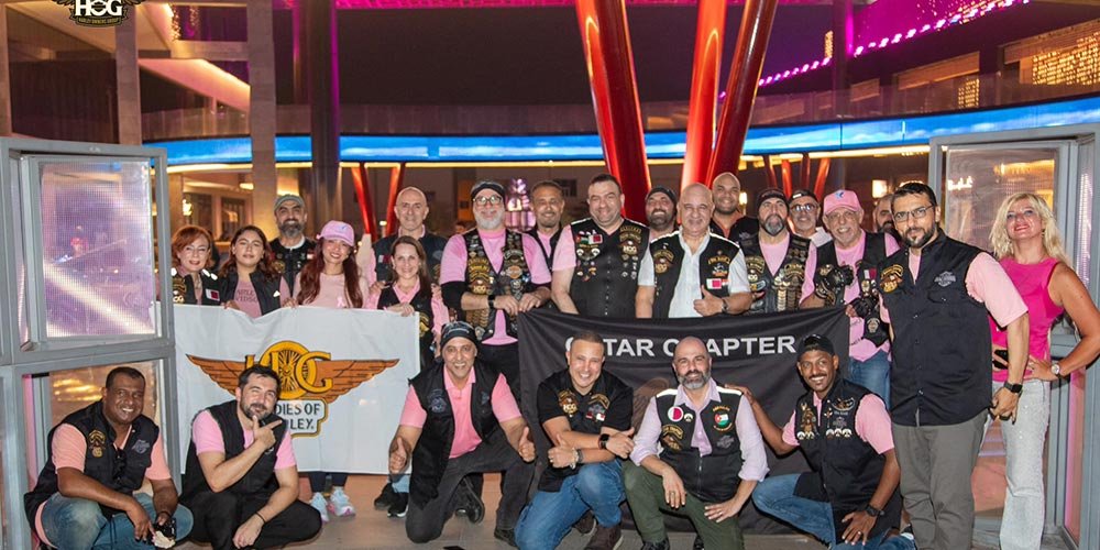 Harley Owners Group (H.O.G.) Qatar Chapter organizes Community Ride in Support of Breast Cancer Awareness Month