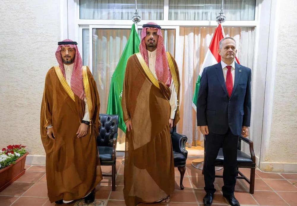 Riyadh Mayor Attends Hungarian Embassy's National Day Reception