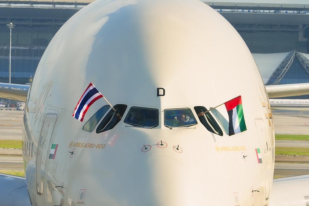 Etihad's Iconic A380 Touches Down In Thailand For The First Time